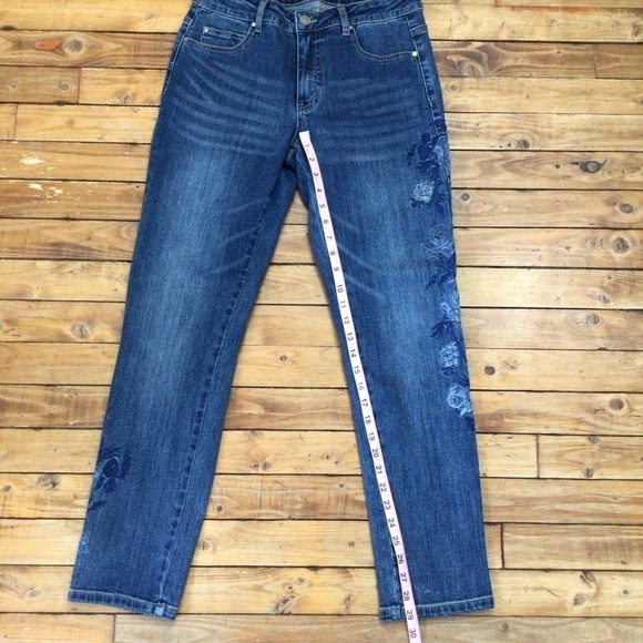 Ap.ny jeans floral embroidered denim size 6 - Picture 9 of 14